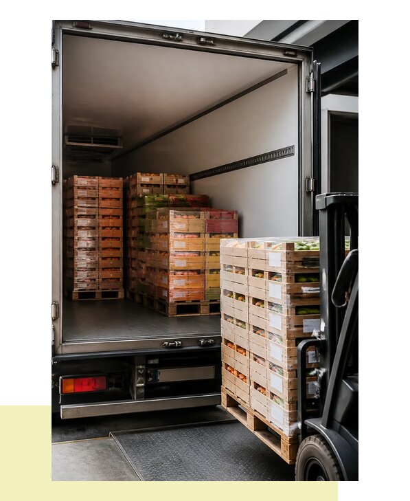 Перевозка сельхозпродукции на паллетах с доставкой в Ноябрьск